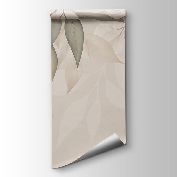 Soft leaves in gentle hues
