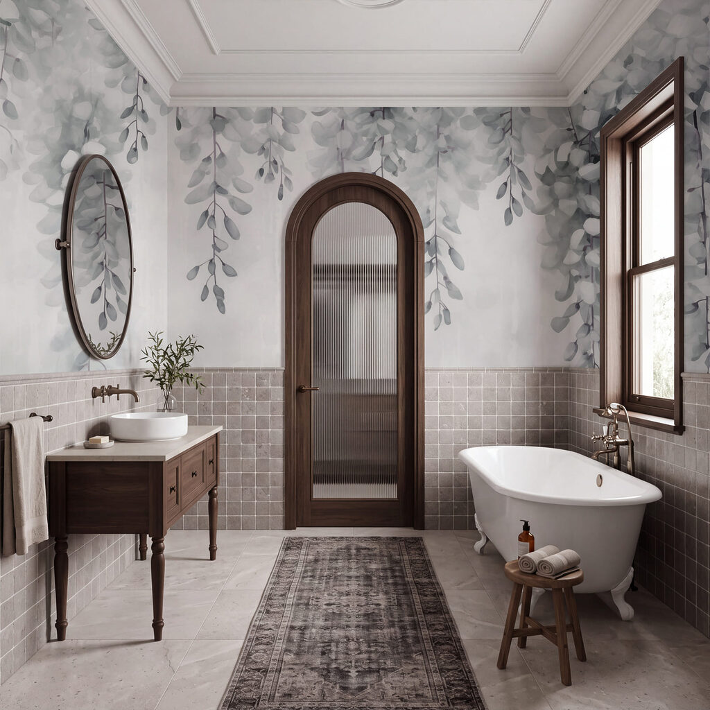 Kľudný vzor s listami pre pokojné priestory Kľudný vzor s listami pre pokojné priestory
