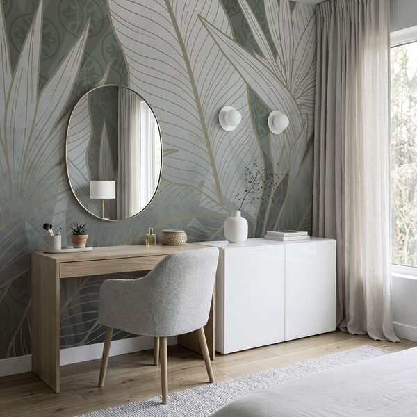 Elegantný botanický motív v jemných odtieňoch Elegantný botanický motív v jemných odtieňoch