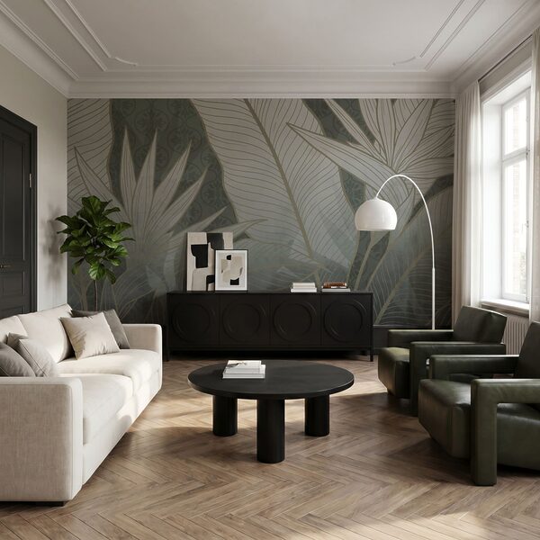Elegantný botanický motív v jemných odtieňoch Elegantný botanický motív v jemných odtieňoch