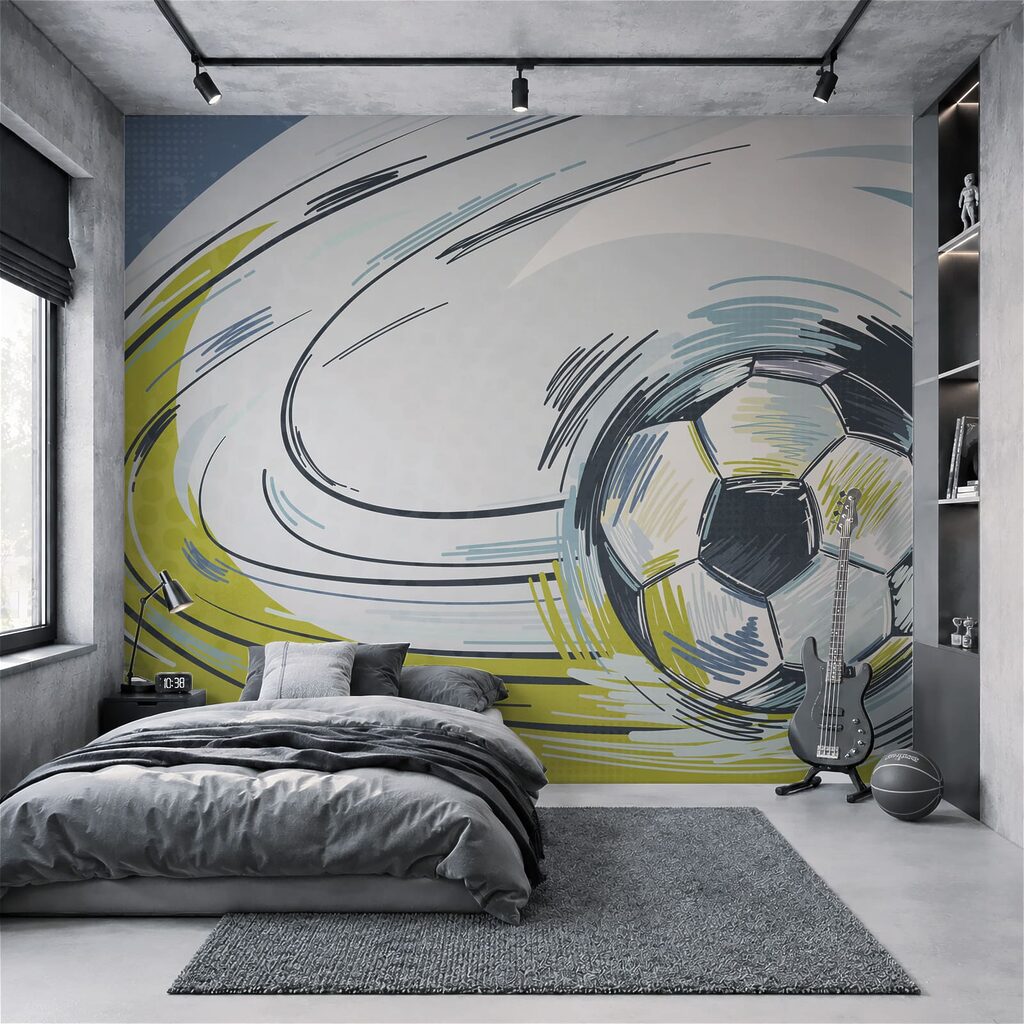 Futbalová lopta v pohybe