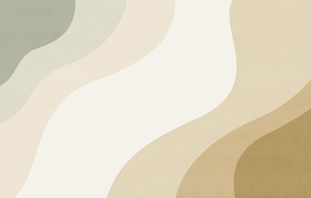 White and tan wavy lines