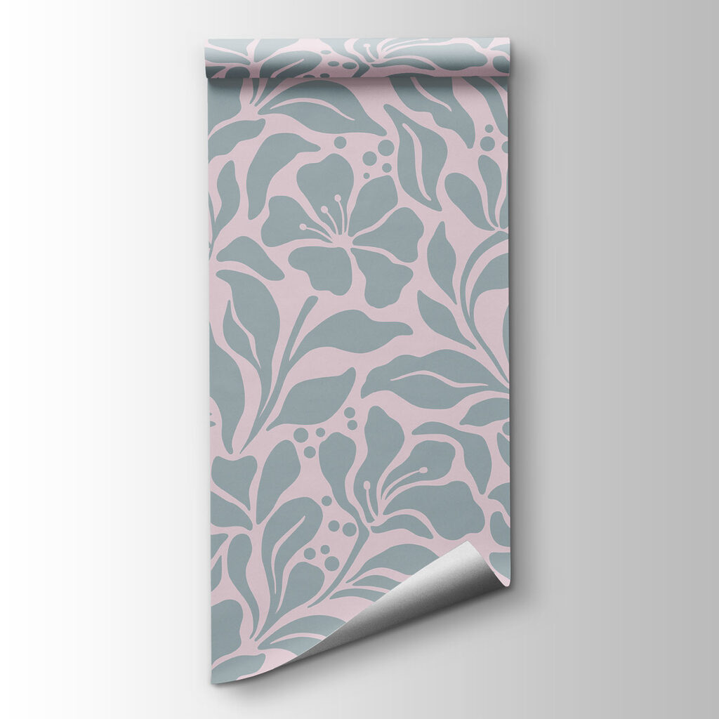 Pattern of flowers on a white background Pattern of flowers on a white background