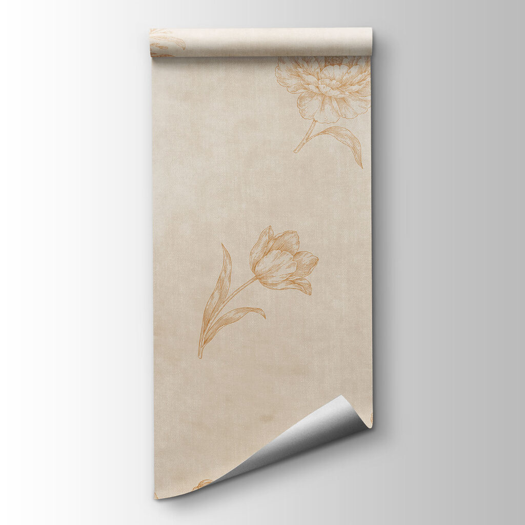 Pattern of flowers on a white surface Pattern of flowers on a white surface