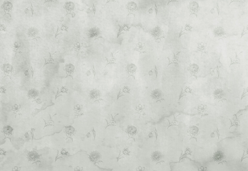 White and grey floral pattern