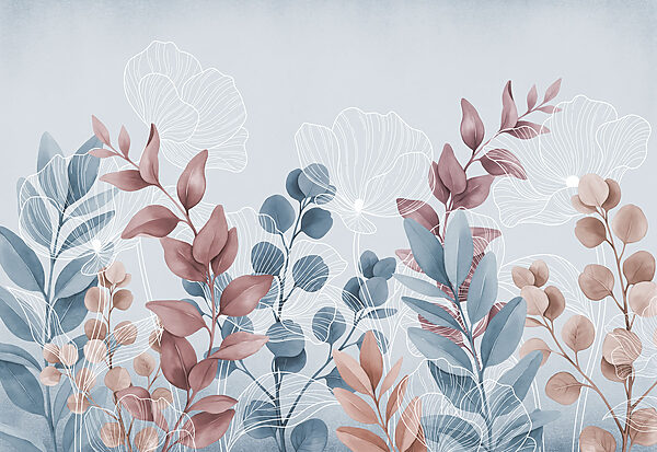 Elegant floral design with soft hues