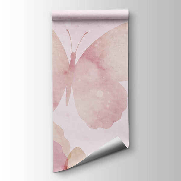 Group of butterflies on a pink background Group of butterflies on a pink background