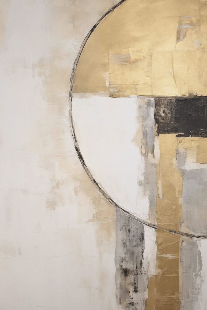 Painting of a circle and a circle