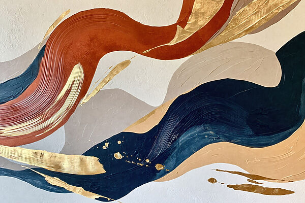 Colorful waves of artistic expression Colorful waves of artistic expression