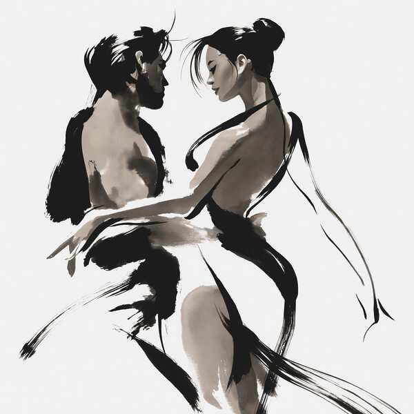 Man and woman dancing Man and woman dancing