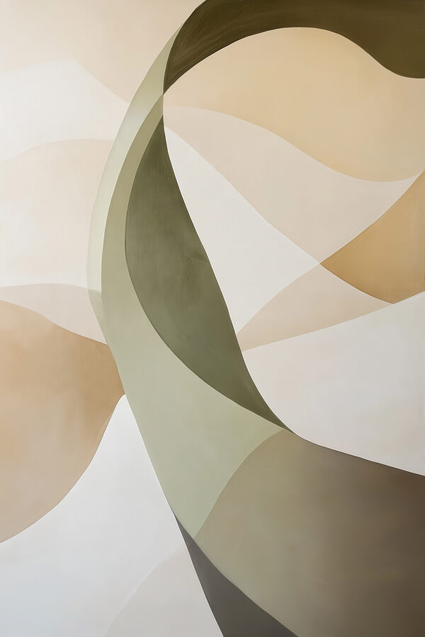 Soft curves in gentle colors