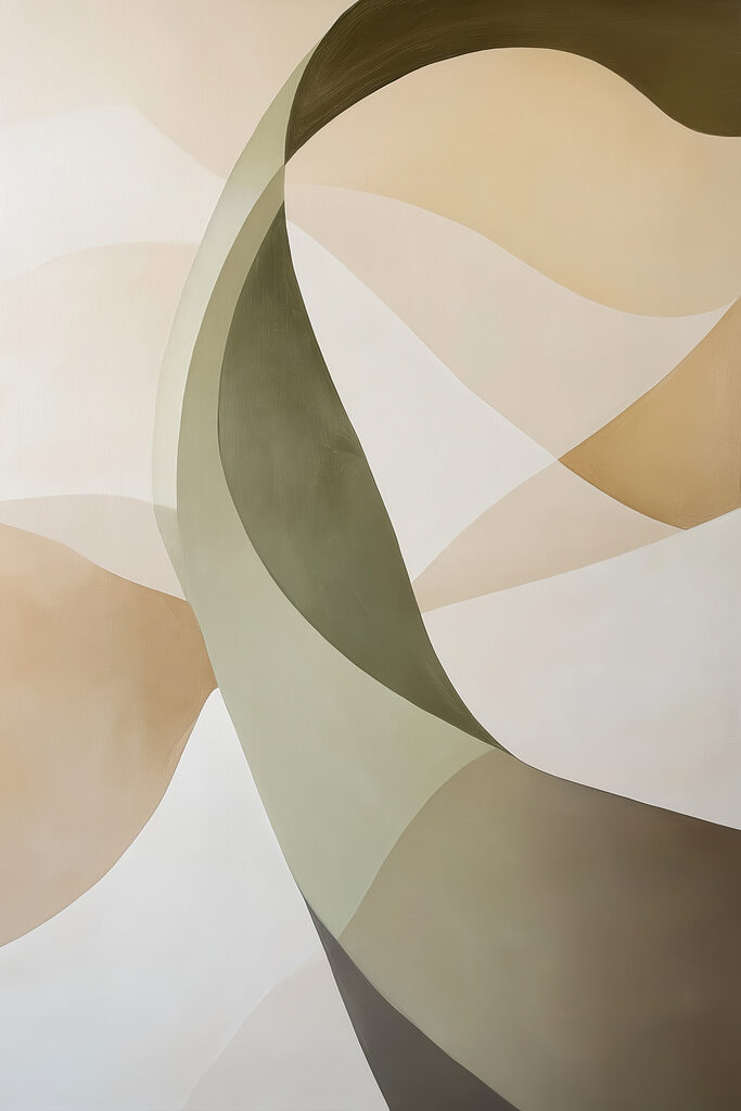 Soft curves in gentle colors