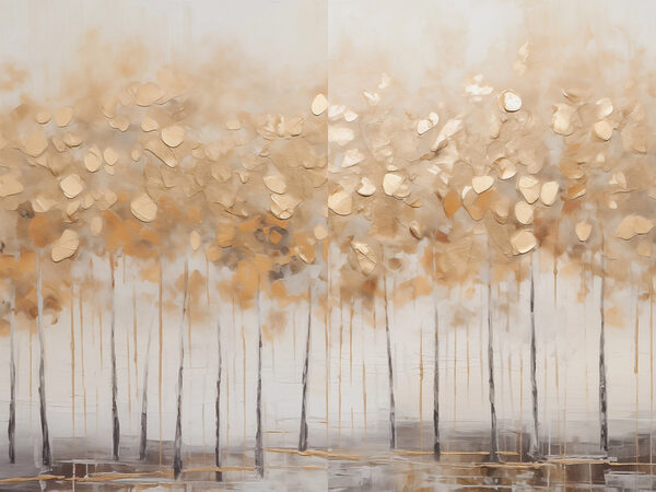 Autumn trees in soft tones Autumn trees in soft tones