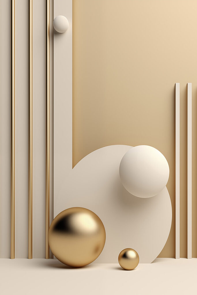 Soft shapes in warm tones