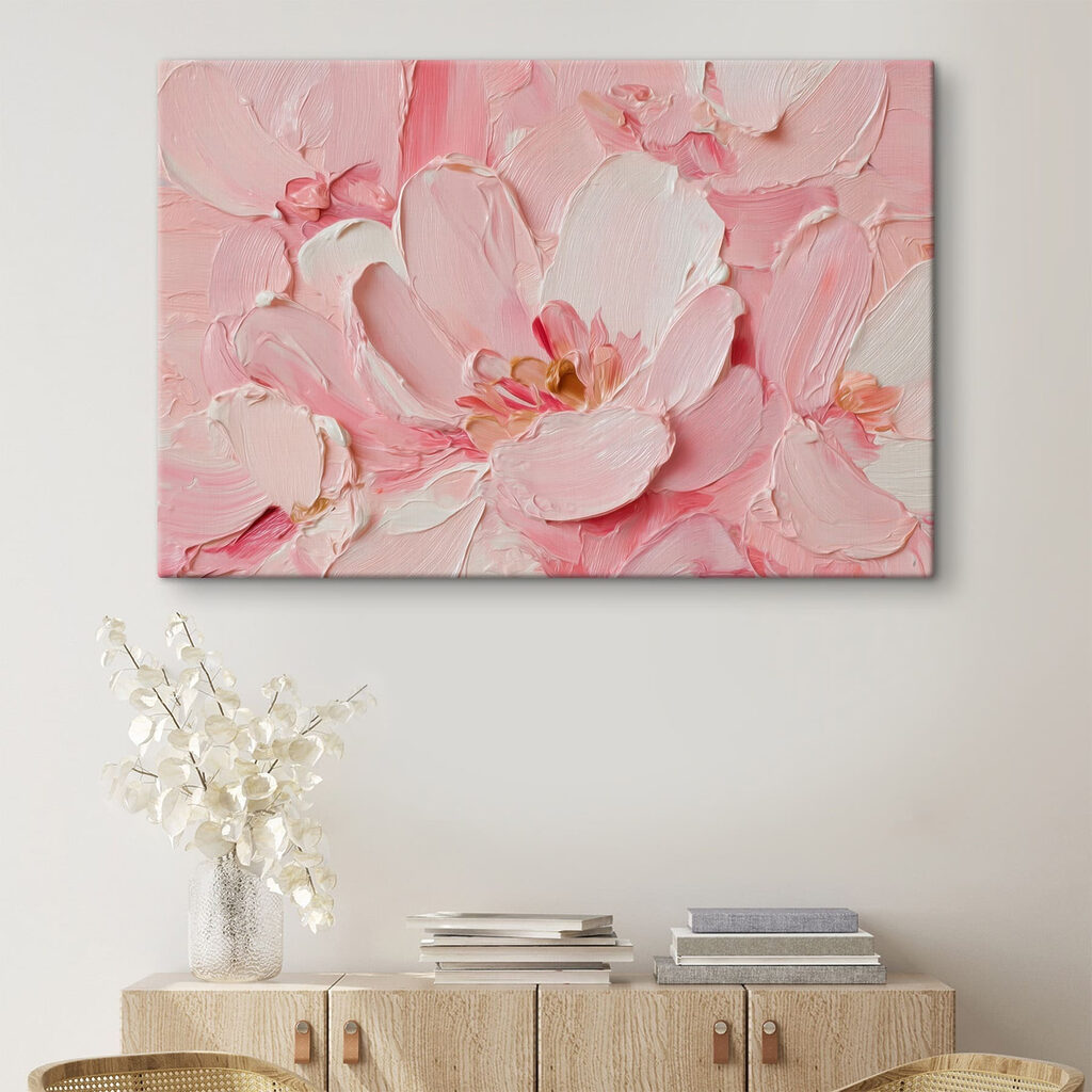 Delicate blooms in soft pink hues
