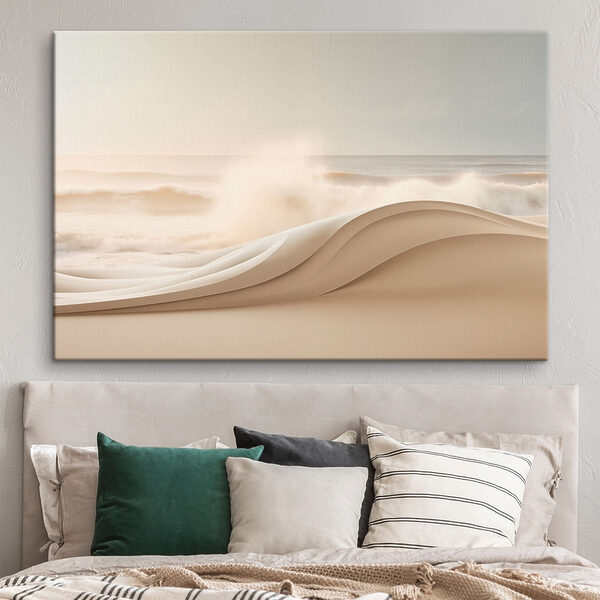 White wave on a beach White wave on a beach
