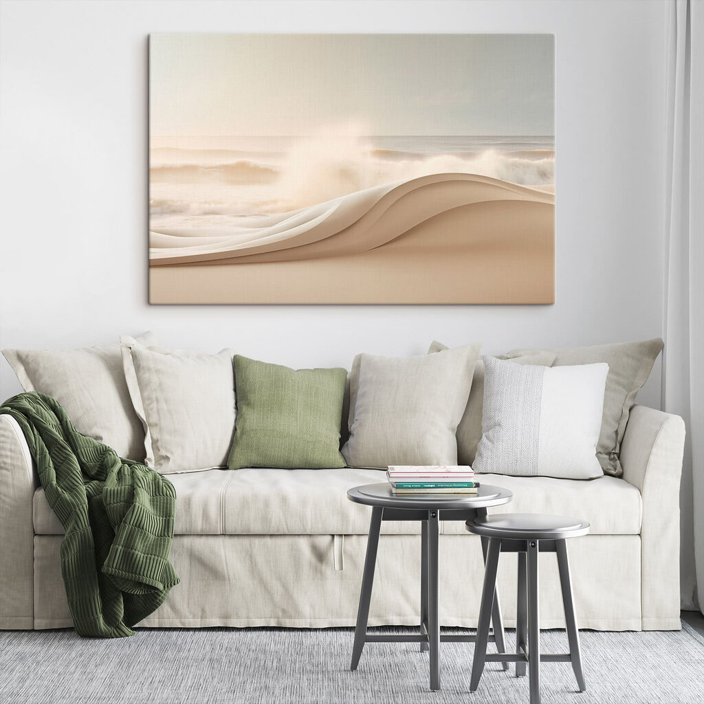 White wave on a beach White wave on a beach