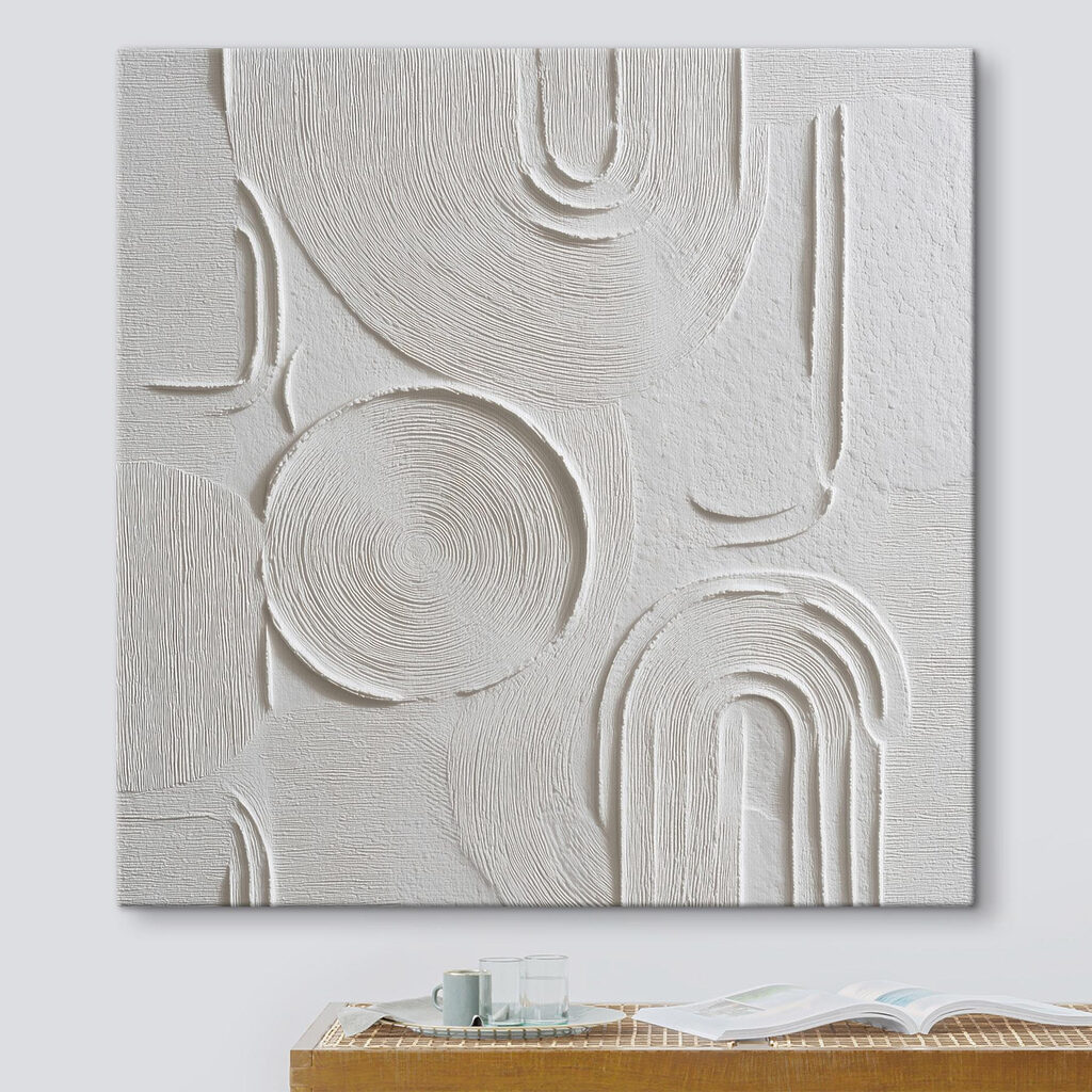 White and grey art