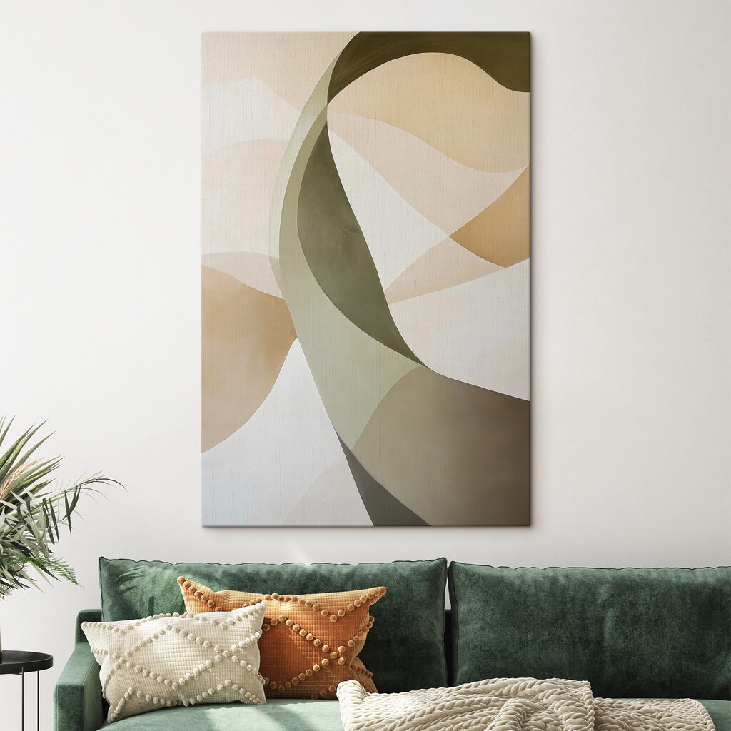 Soft curves in gentle colors