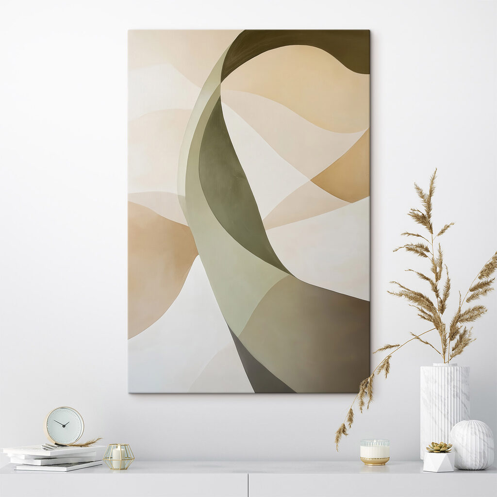 Soft curves in gentle colors
