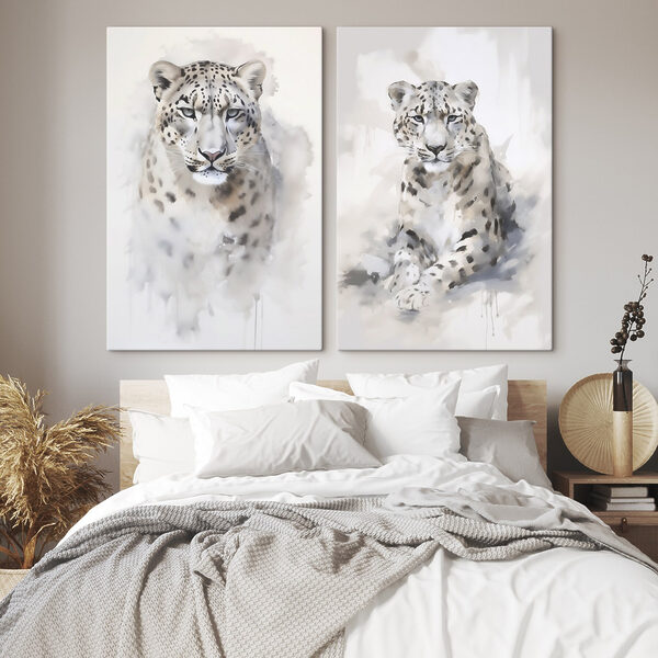 Painting of a leopard