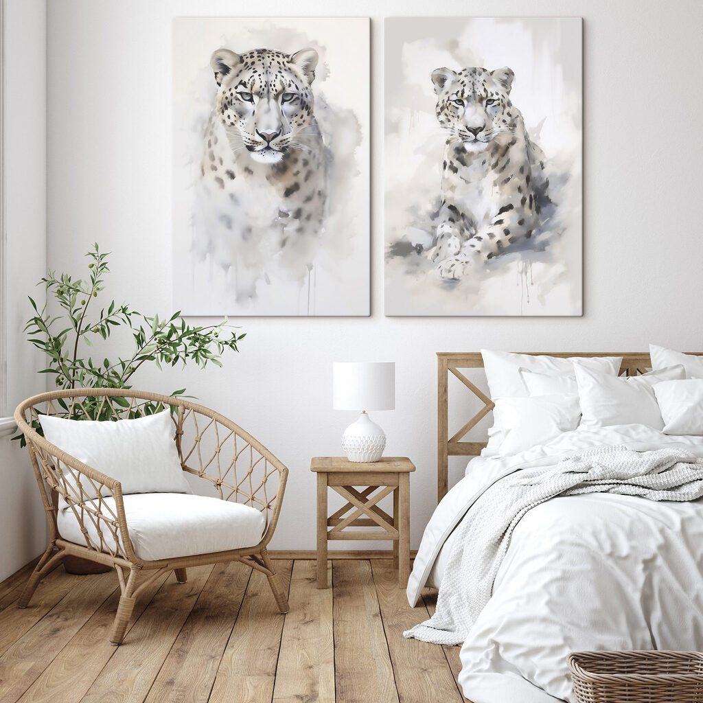 Painting of a leopard