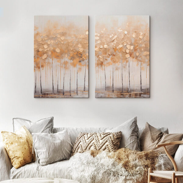 Autumn trees in soft tones Autumn trees in soft tones