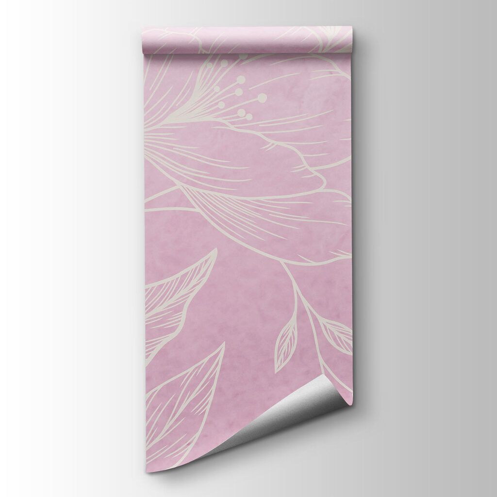 Pink and white floral pattern