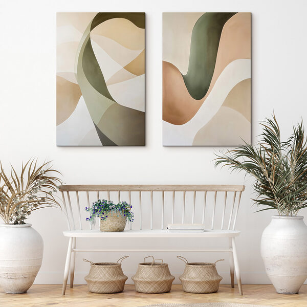 Two images of a painting