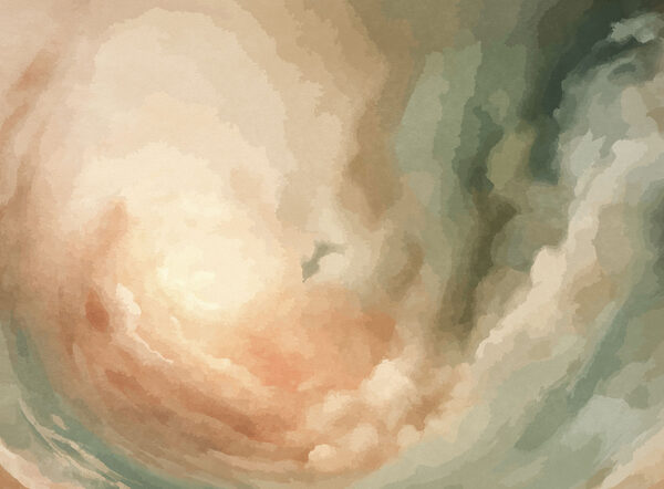 Cloudy sky with a light in the sky