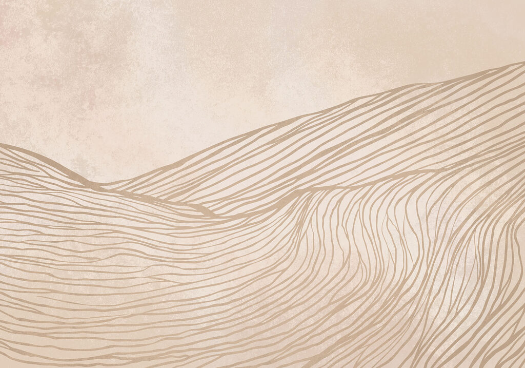 Brown and white sand dunes