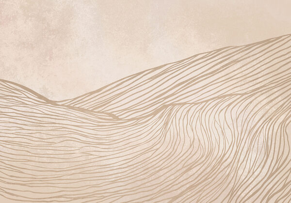 Brown and white sand dunes