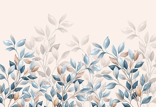 Graceful leaves in soft hues