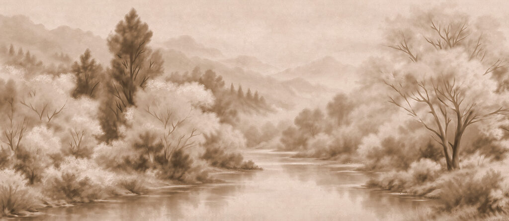 Fototapety Rieka so stromami a horami (Katalógové číslo: t01130v1) Fototapety Rieka so stromami a horami (Katalógové číslo: t01130v1)