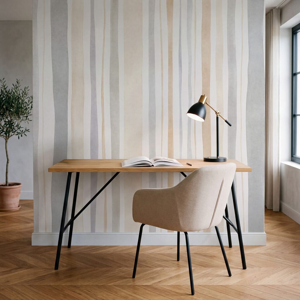 Fototapety Elegantné pruhy v neutrálnych farbách pre moderné interiéry (Katalógové číslo: t01134)